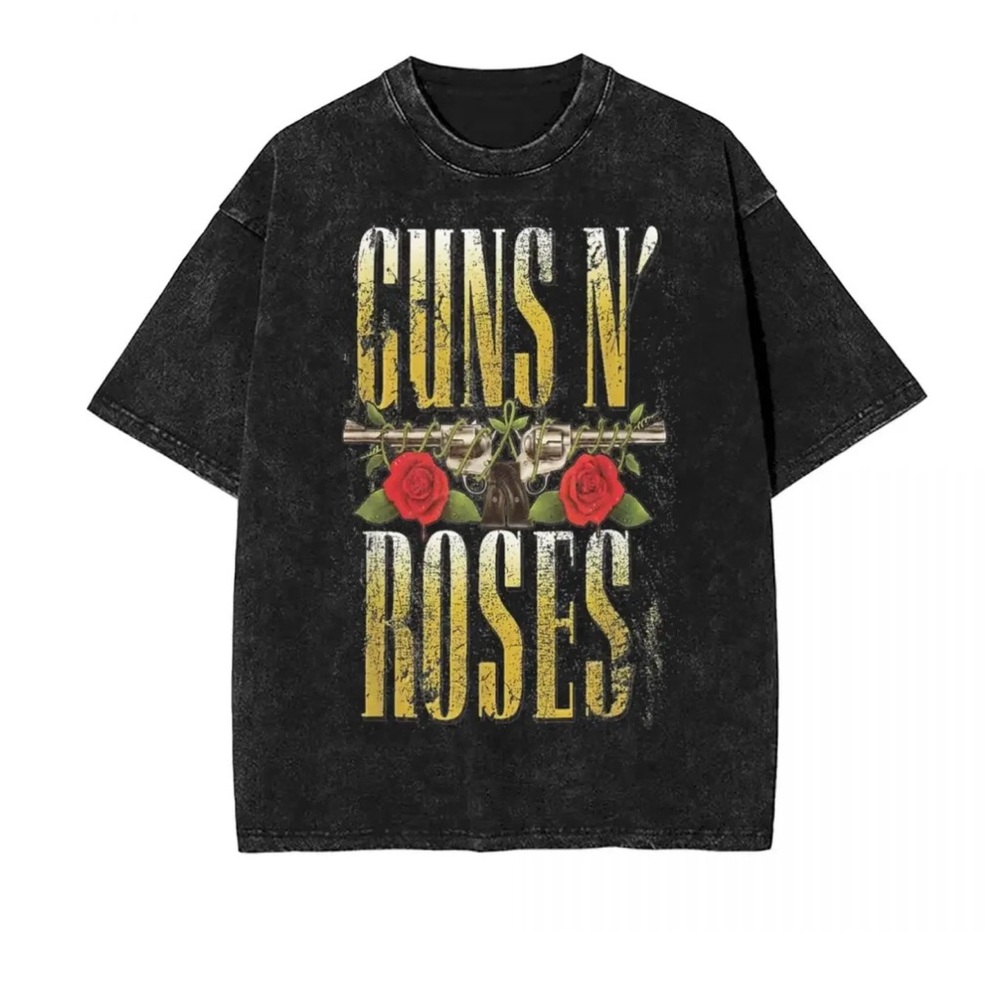 Distressed Black Tee